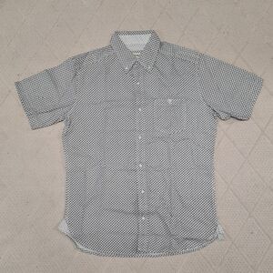 Paper Denim & Cloth Shirt Mens MEDIUM Button Up Geometric Casual Vacation Preppy